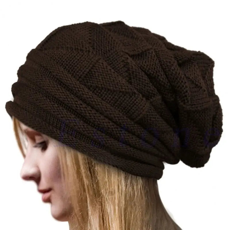 Knitted Oversized Beanie – Unisex