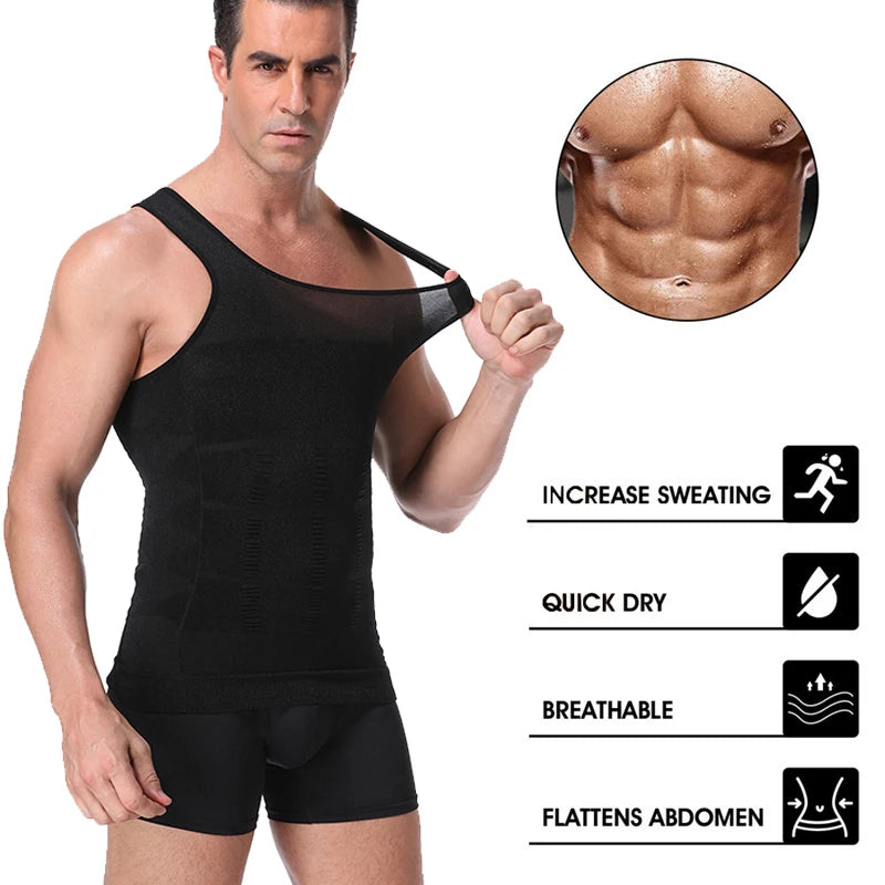 Men’s Compression Body Shaper Vest