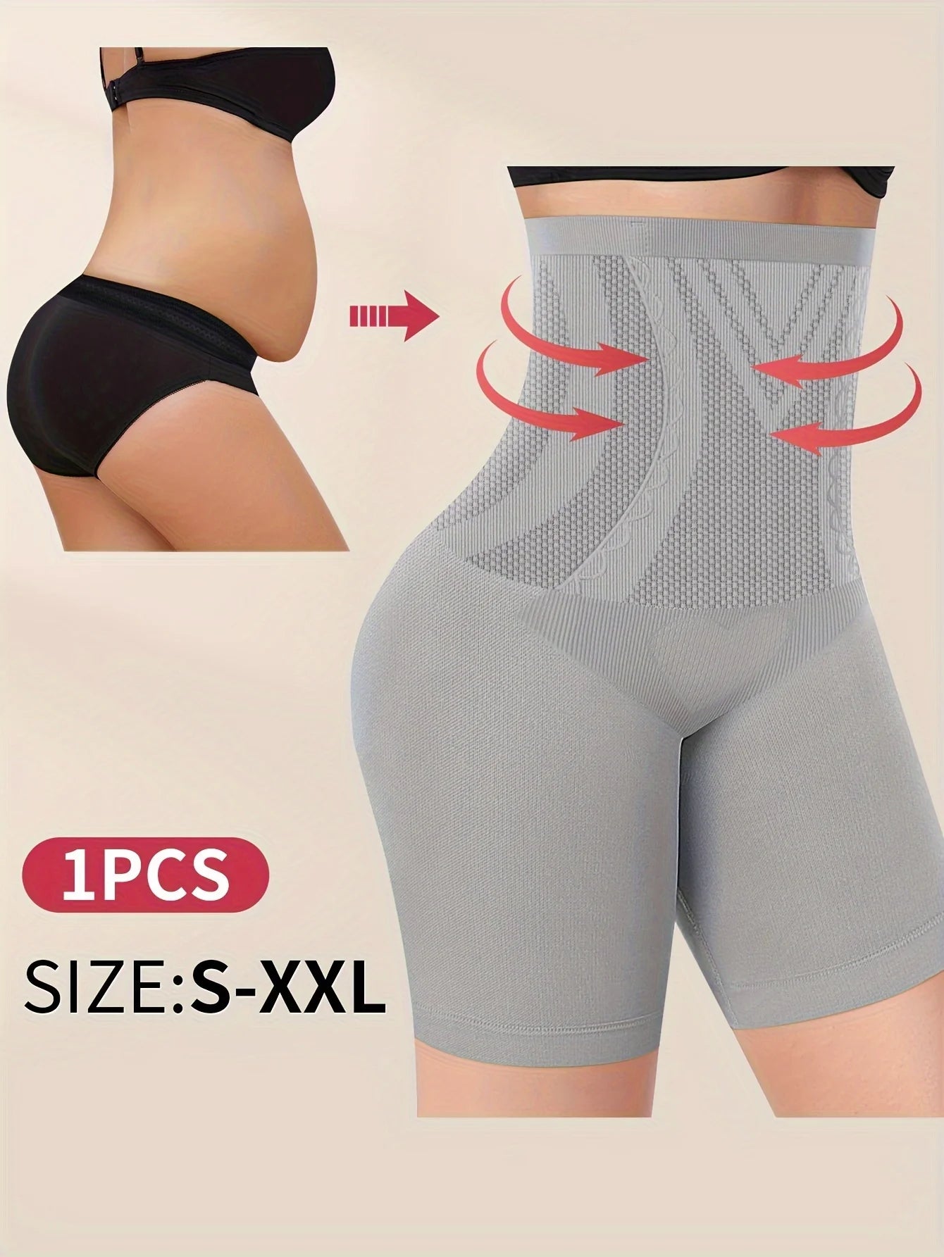 1pcs High Waist Seamless Panties
