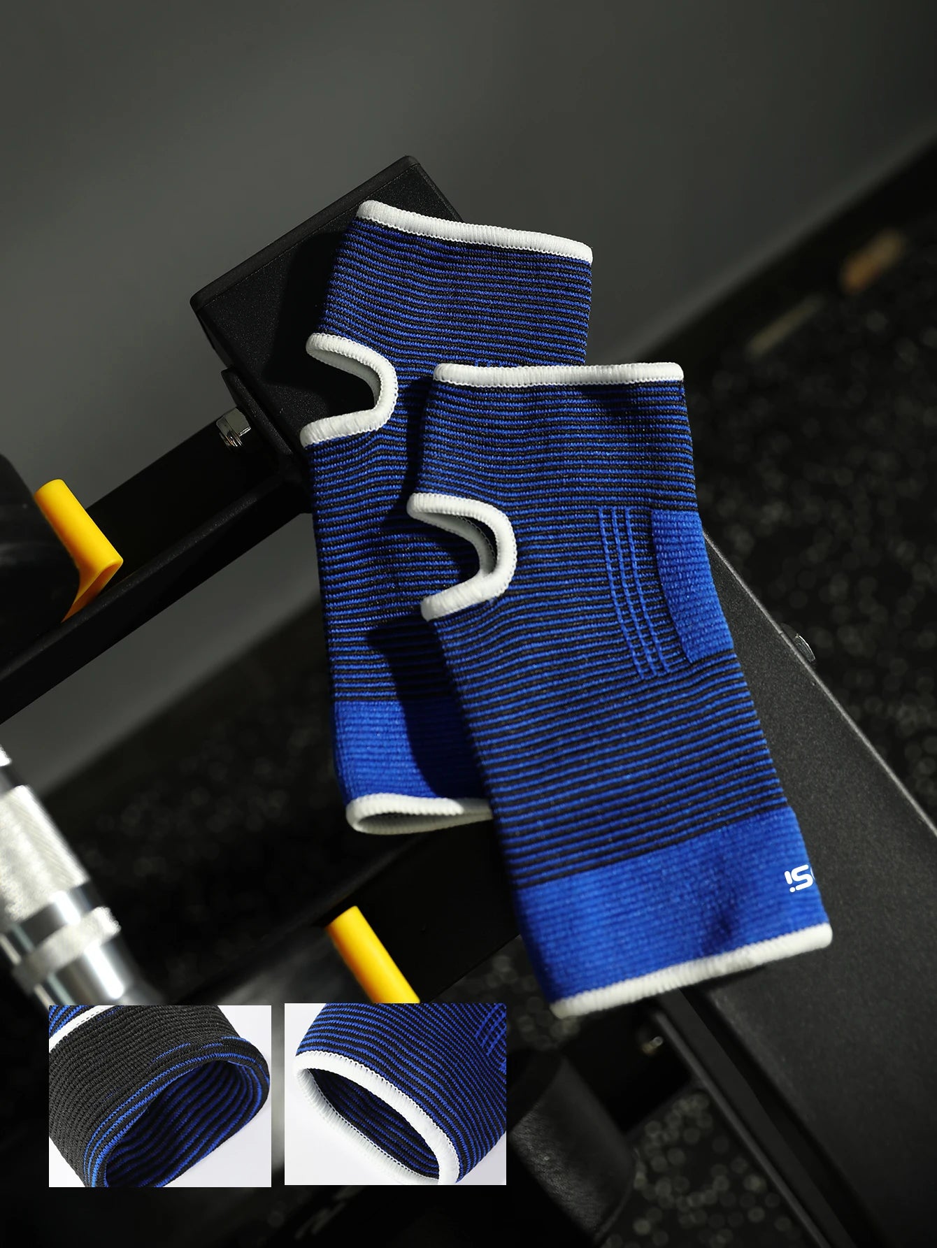 1 par de mangas de soporte de tobillo transpirables elásticas de talla única