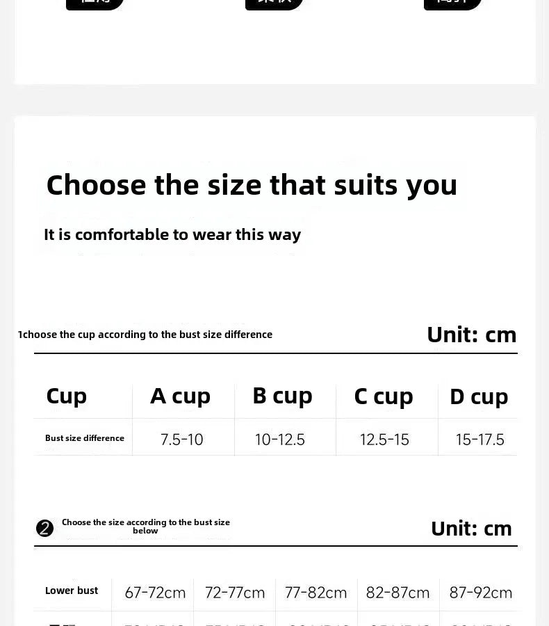 Sujetador push-up engrosado de 6 cm para pecho pequeño