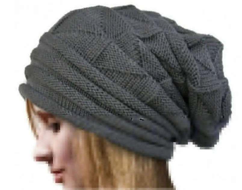 Knitted Oversized Beanie – Unisex