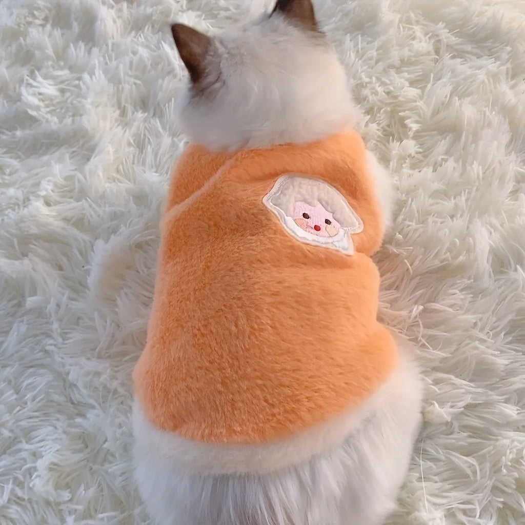 Warm Winter Pet Vest for Cats & Small Dogs