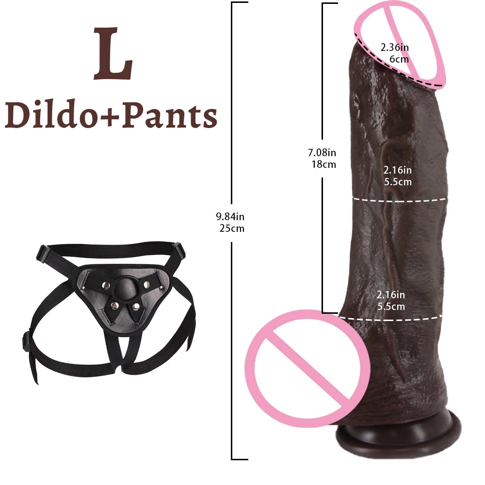 Realistic Long dildo Black
