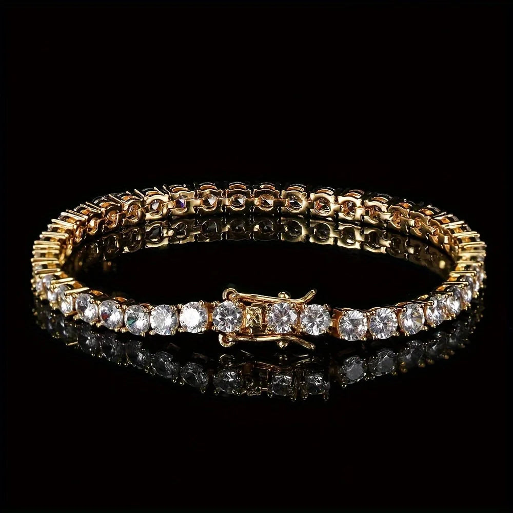 New Pure Copper Tennis Chain Bracelet