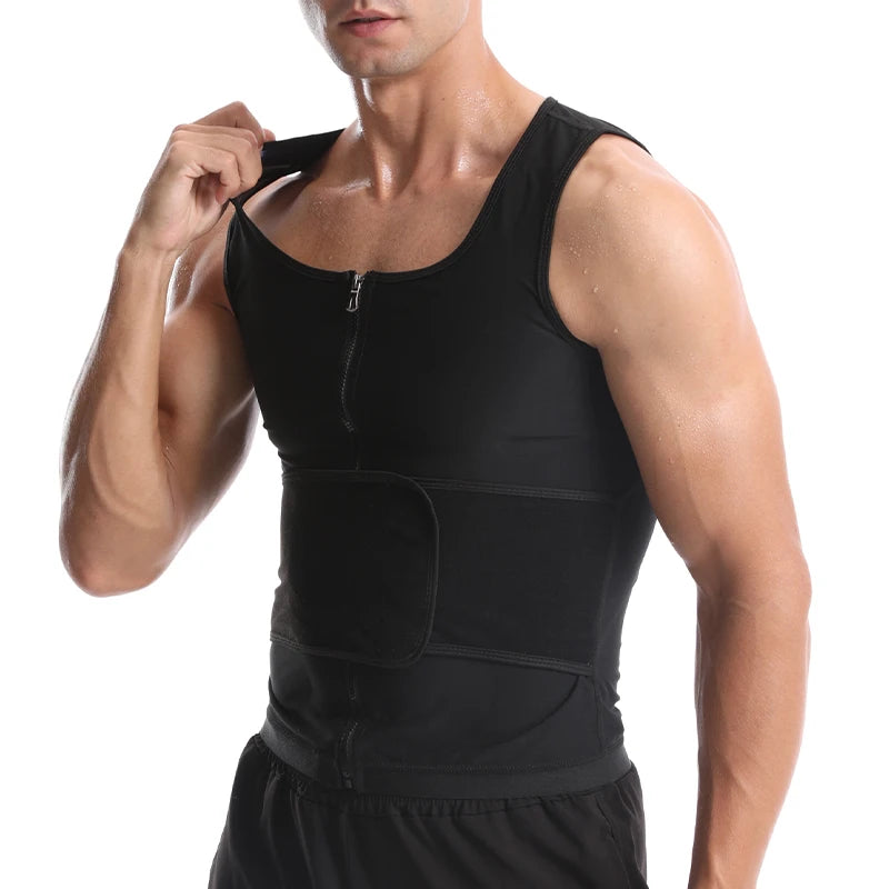 Vensslim Men Compression Shaper with Zipper Weight Loss