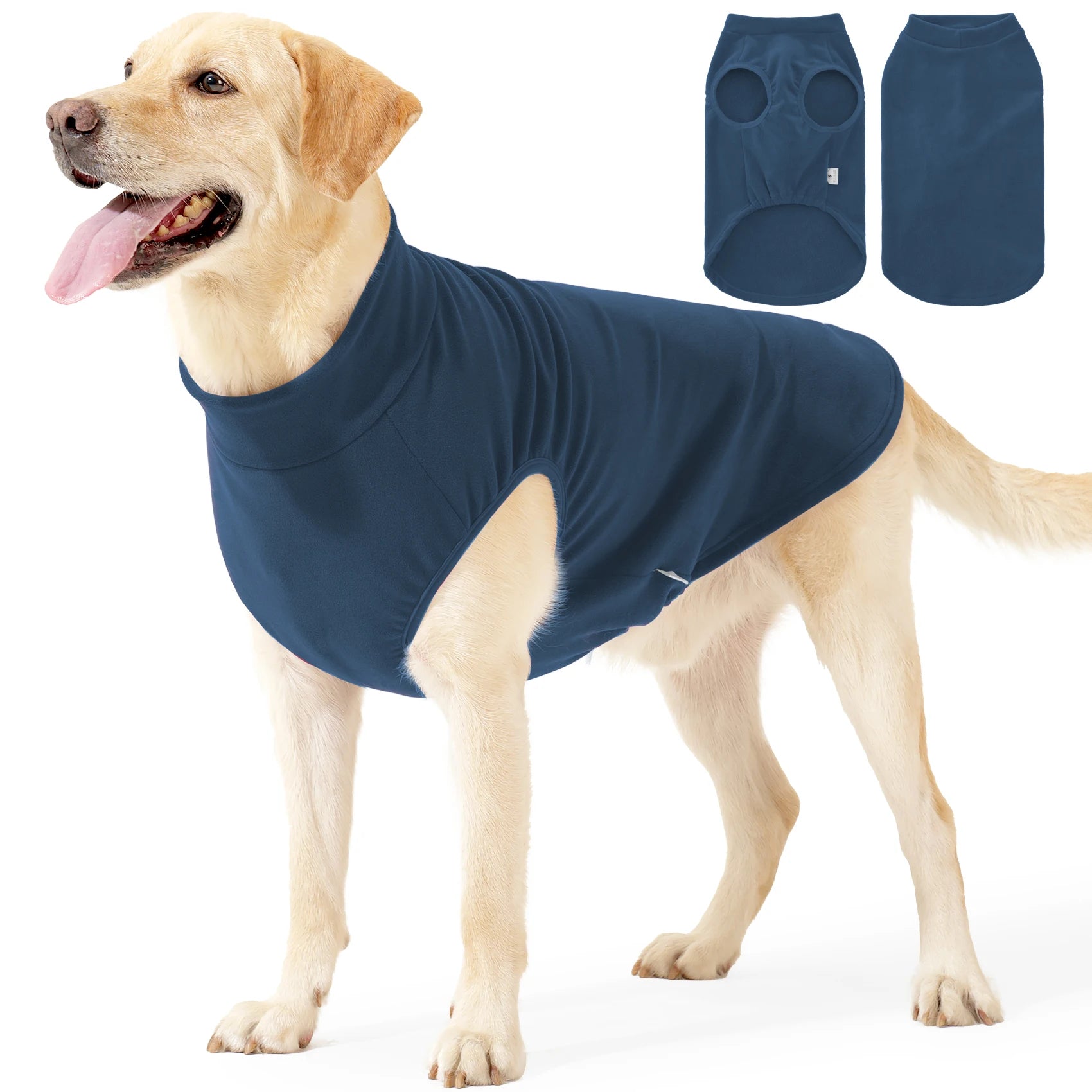 Fleece Dog Sweater – Soft Stretch Pullover Jacket for Dogs