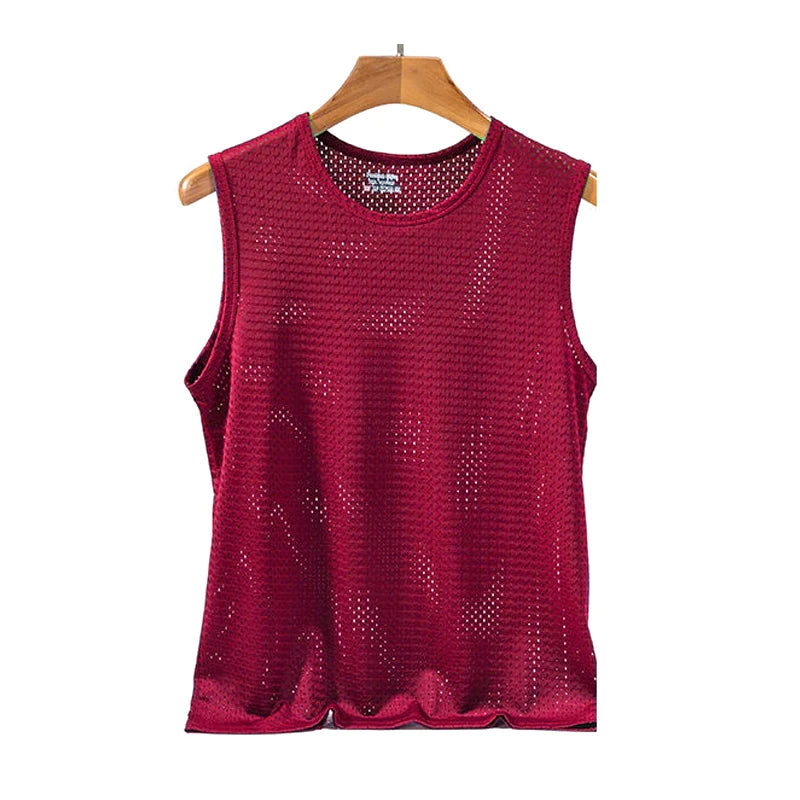 Men’s Sleeveless Mesh Top