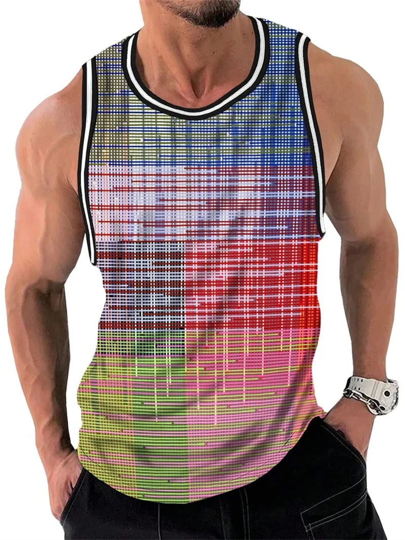 Men’s Retro Striped Tank Top