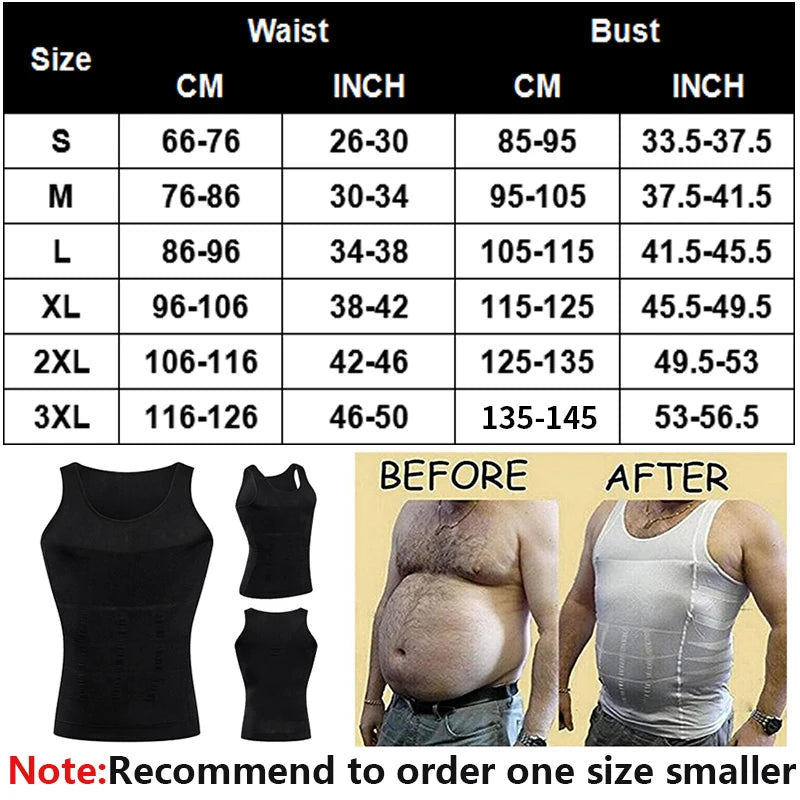 Men’s Compression Body Shaper Vest