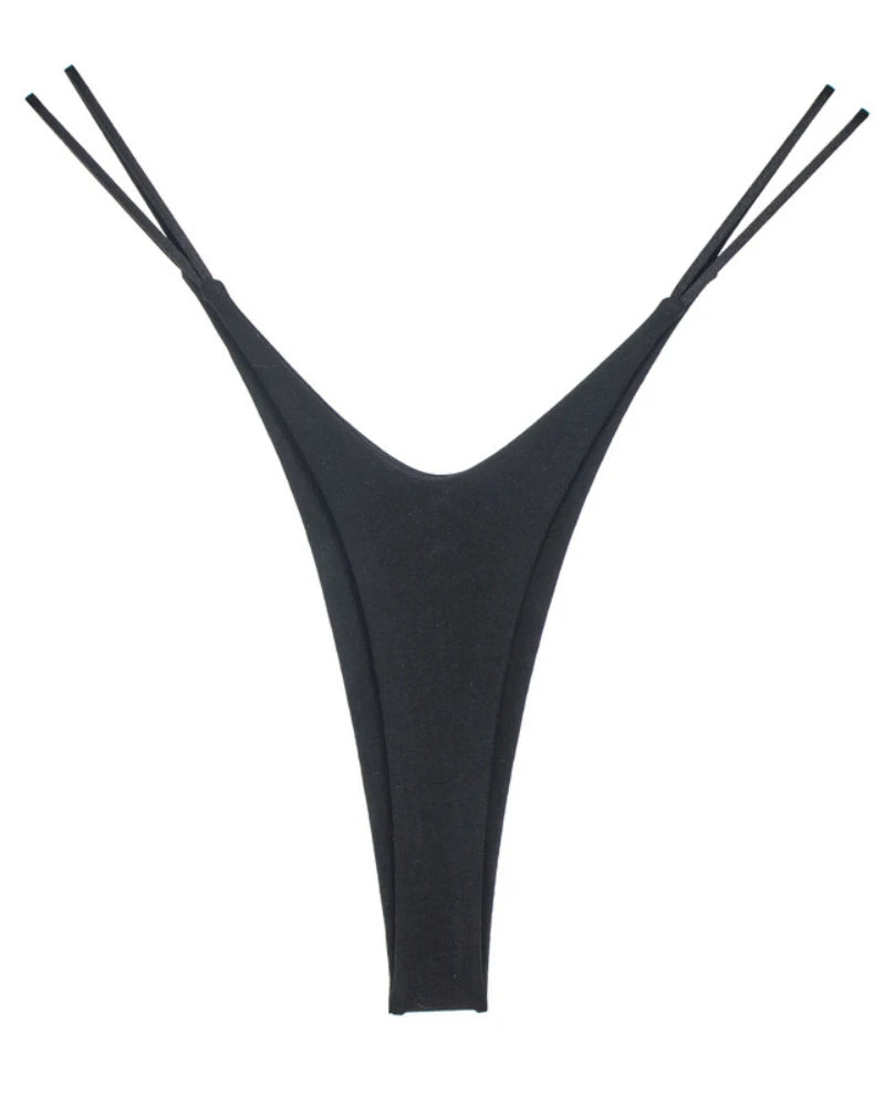 High-Split Cotton Thong