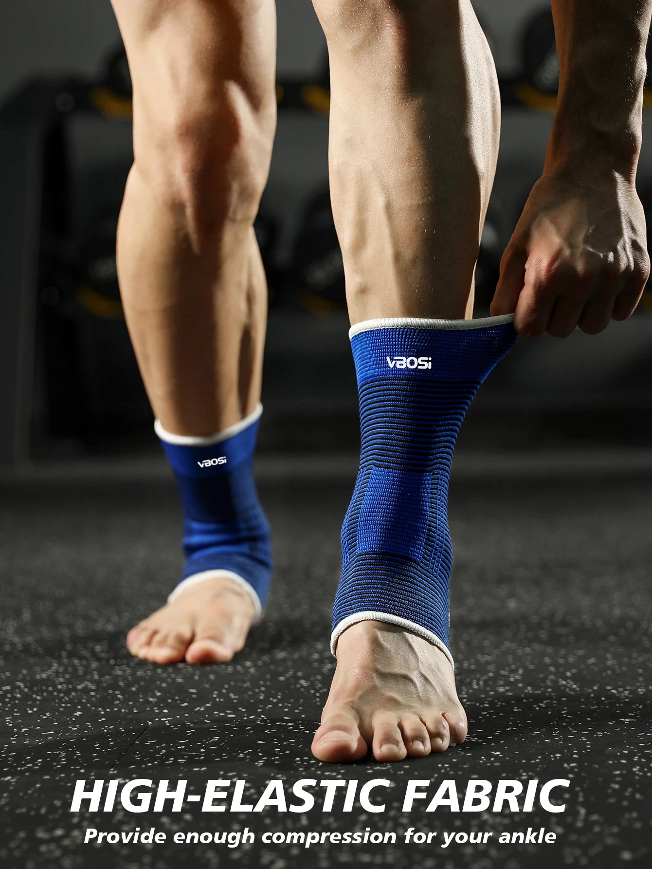 1 Pair One Size Elastic Breathable Ankle Support Sleves