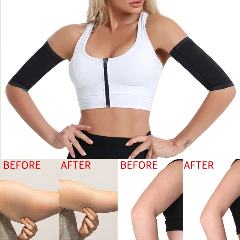 1 Pair Arm Slimming Sweat Bands – Workout Compression Shaper