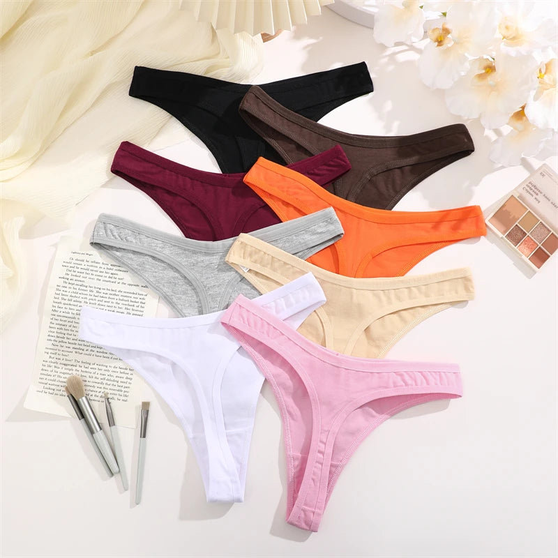 3Pcs/Set Seamless Thong Cotton
