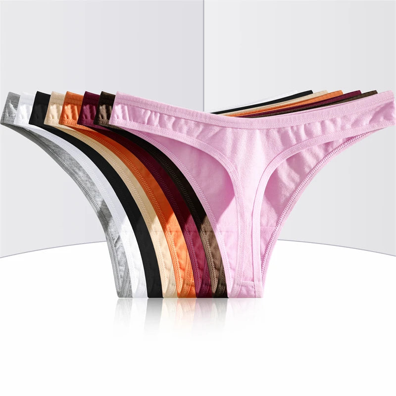 3Pcs/Set Seamless Thong Cotton