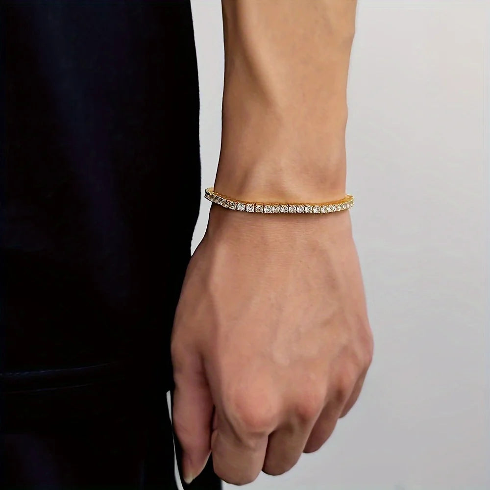 New Pure Copper Tennis Chain Bracelet