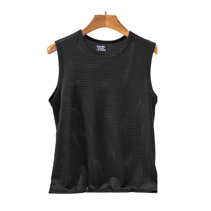 Men’s Sleeveless Mesh Top