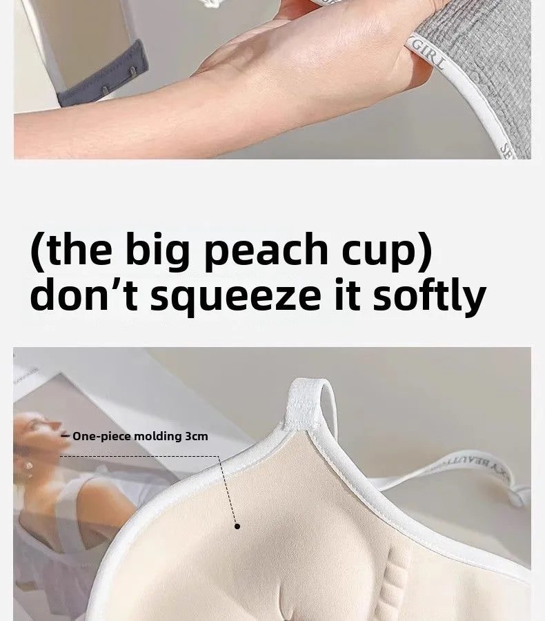 Sujetador push-up engrosado de 6 cm para pecho pequeño