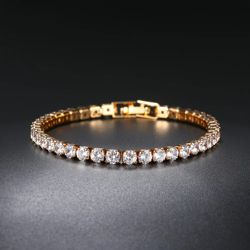 New Pure Copper Tennis Chain Bracelet