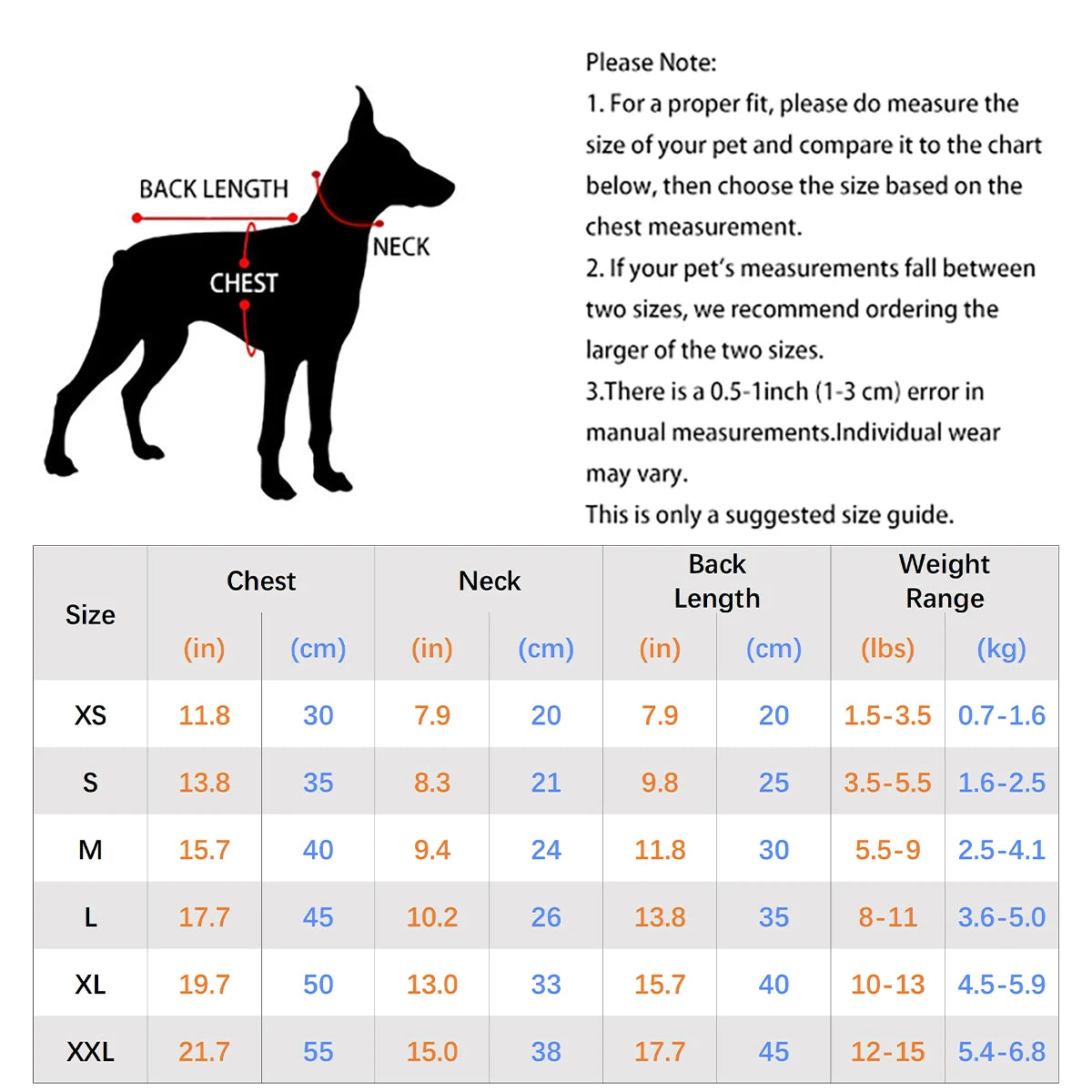 Cotton Pet Sweater Vest for Cats & Small Dogs Chihuahua