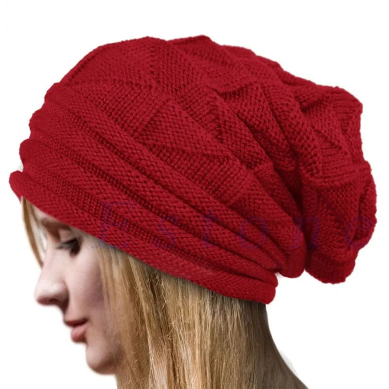 Knitted Oversized Beanie – Unisex